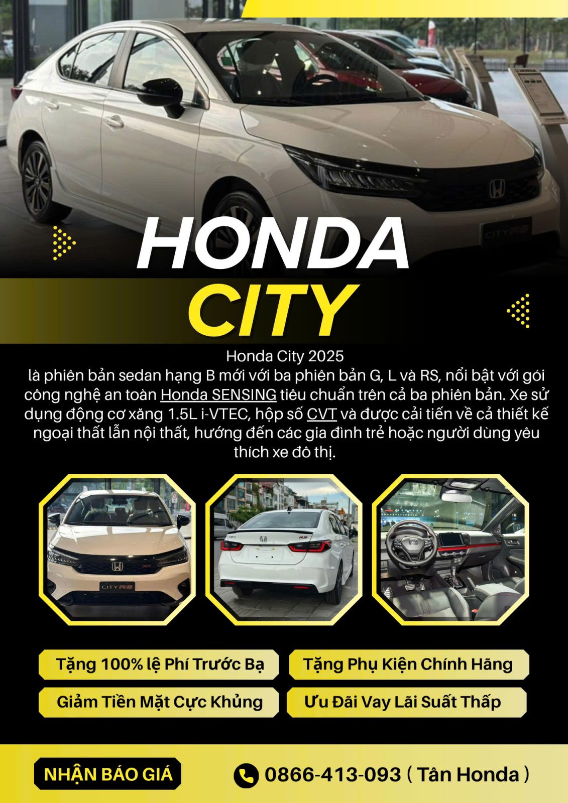 ƯU ĐÃI CUỐI NĂM CỰC SỐC " HONDA CITY TẶNG 100% TRƯỚC BẠ" LĂN BÁNH CHỈ TỪ 150 TRIỆU 16 ƯU ĐÃI CUỐI NĂM CỰC SỐC " HONDA CITY TẶNG 100% TRƯỚC BẠ" LĂN BÁNH CHỈ TỪ 150 TRIỆU city1 ƯU ĐÃI CUỐI NĂM CỰC SỐC " HONDA CITY TẶNG 100% TRƯỚC BẠ" LĂN BÁNH CHỈ TỪ 150 TRIỆU